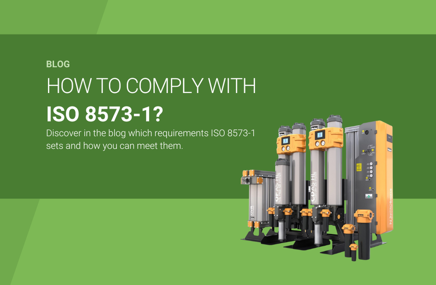 Hoe voldoet u aan ISO 8573-1? Alles over persluchtkwaliteit en ISO-klassen.