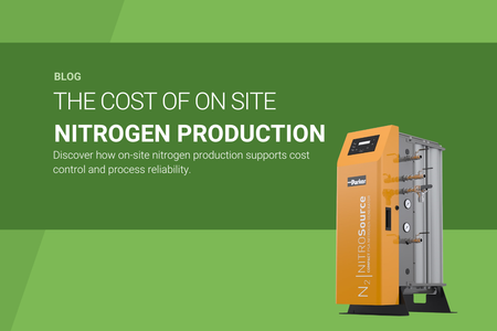 What does on-site nitrogen production cost?