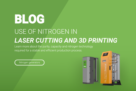Nitrogen in Laser Cutting and 3D Printing: Application, Purity and Sizing