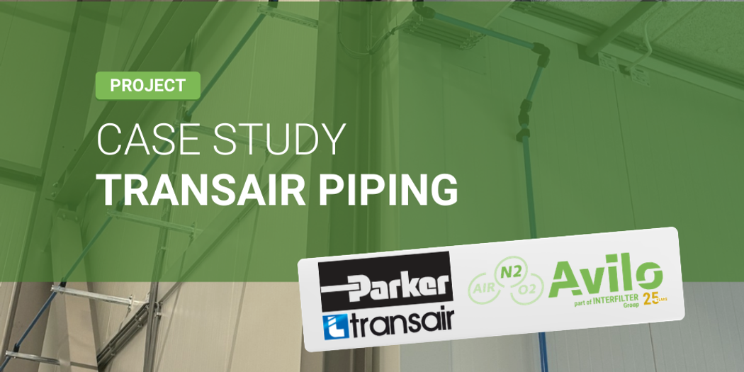 Transair leidingwerk in ons nieuwe pand