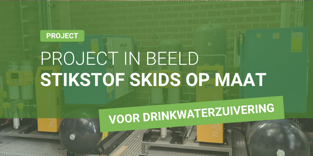 Stikstof skids op maat voor drinkwaterzuivering