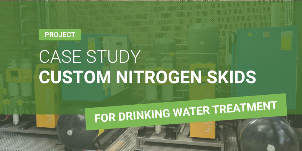 Stikstof skids op maat voor drinkwaterzuivering