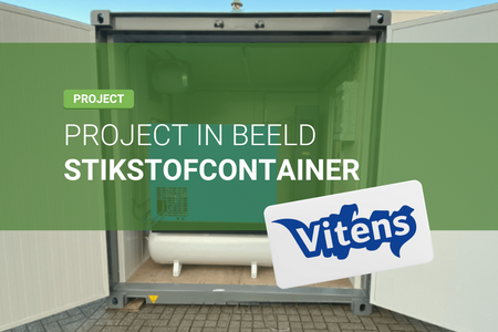 Stikstofcontainer voor waterbedrijf Vitens