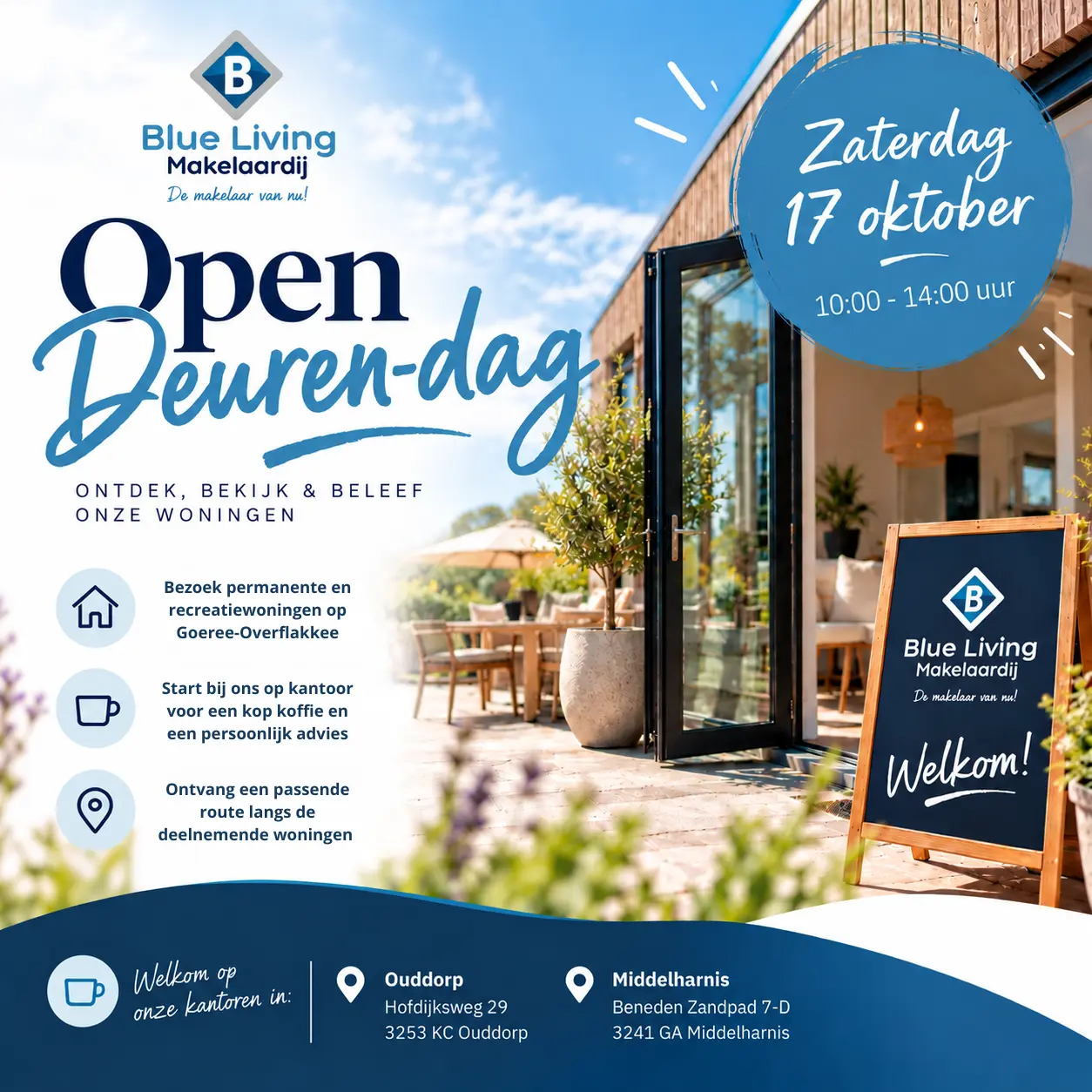 Blue Living Open Deuren-dag: ontdek jouw droomwoning op Goeree-Overflakkee!