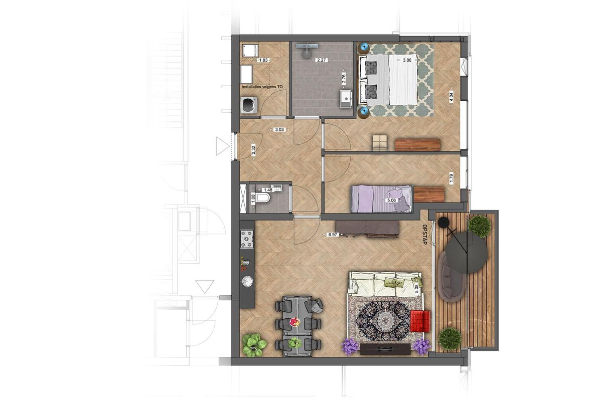 Appartement M5, bouwnummer 85 