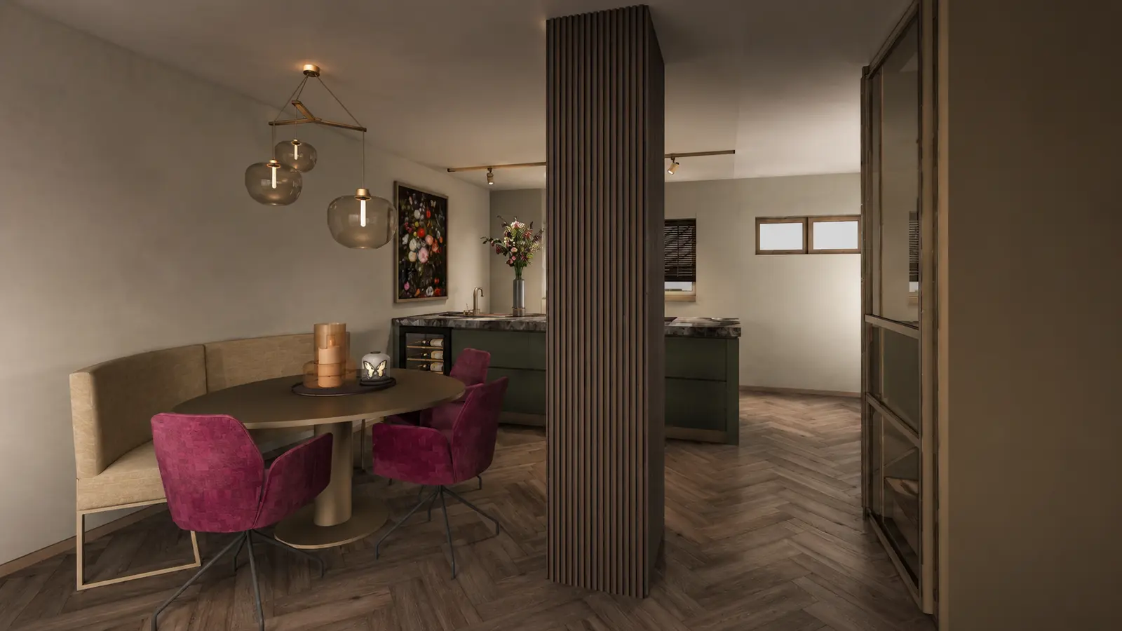 Prachtige salon en woonruimte