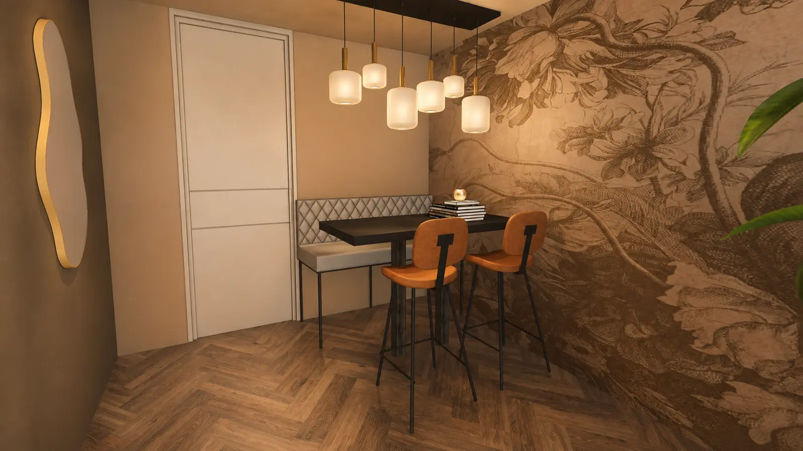 Prachtige salon en woonruimte