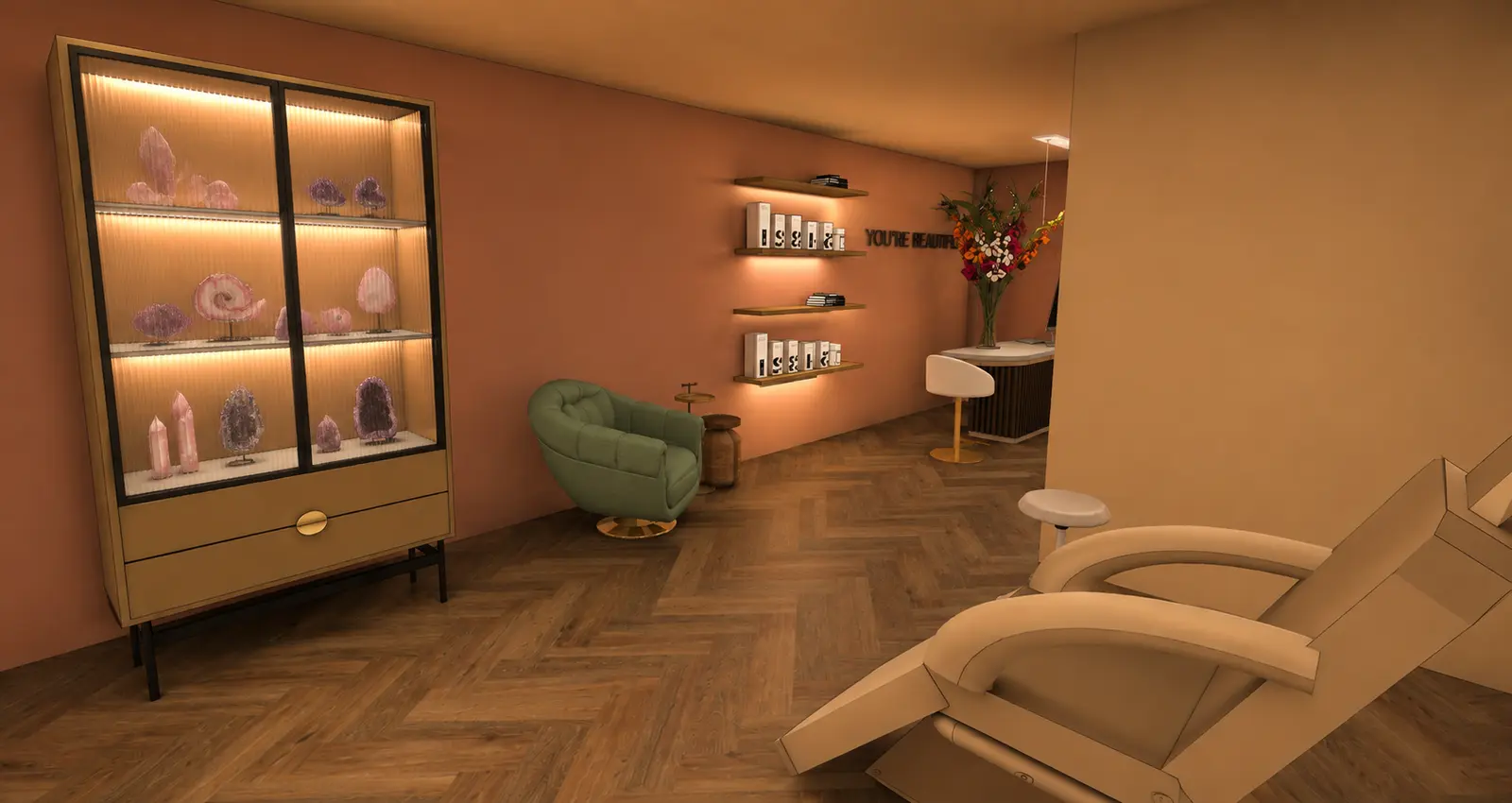 Prachtige salon en woonruimte