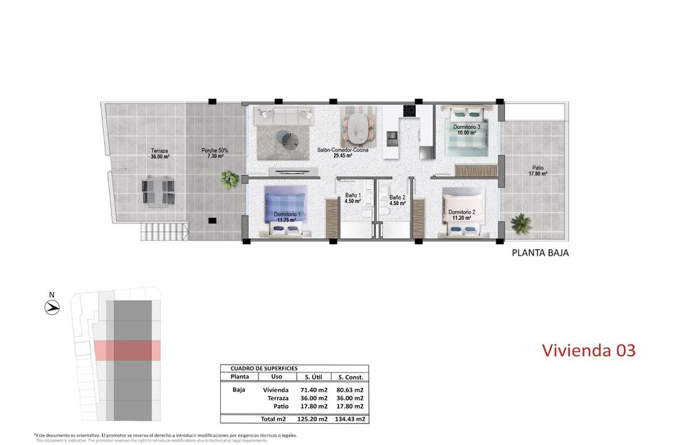 Bungalow in Torre de la Horadada