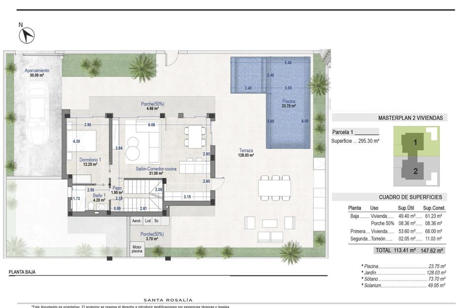 Halfvrijstaand in Santa Rosalía