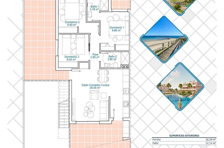 Bungalow in Torre de la Horadada