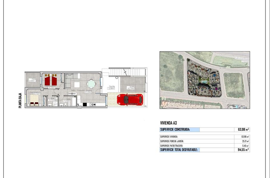 Bungalow in Barrio de San Carlos