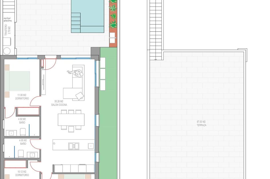 Halfvrijstaand in San Javier