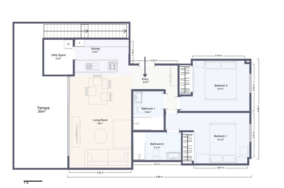 Appartement in Villacosta