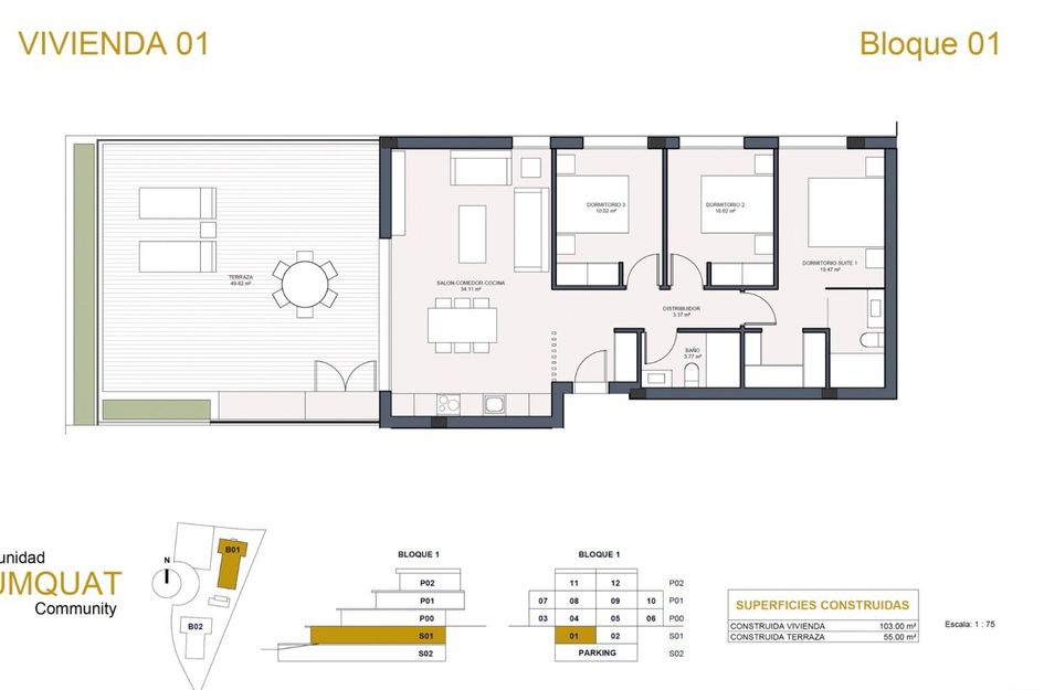 Appartement in Villacosta