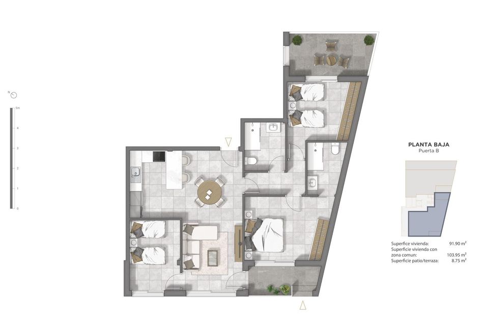 Appartement in Guardamar del Segura