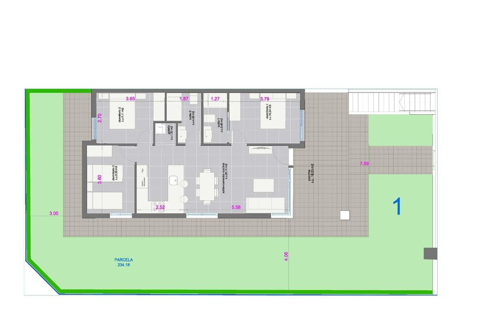 Bungalow in Pilar de la Horadada