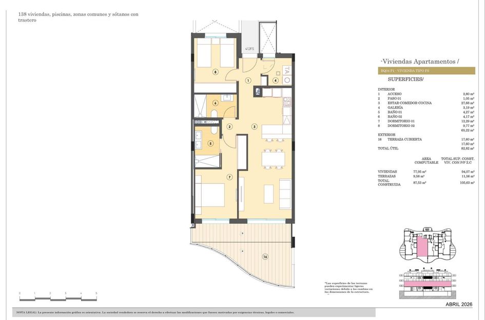 Appartement in Golf Badia