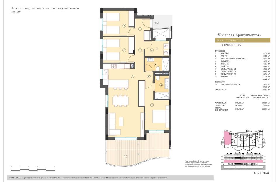 Appartement in Golf Badia