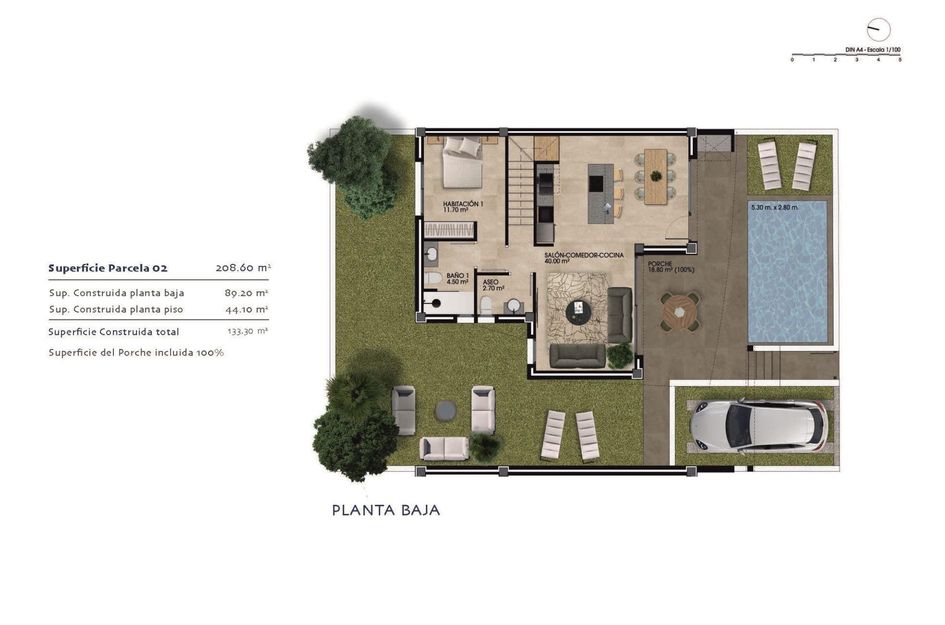 Halfvrijstaand in Dolores