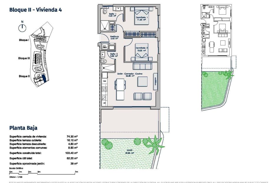 Appartement in Golf Badia