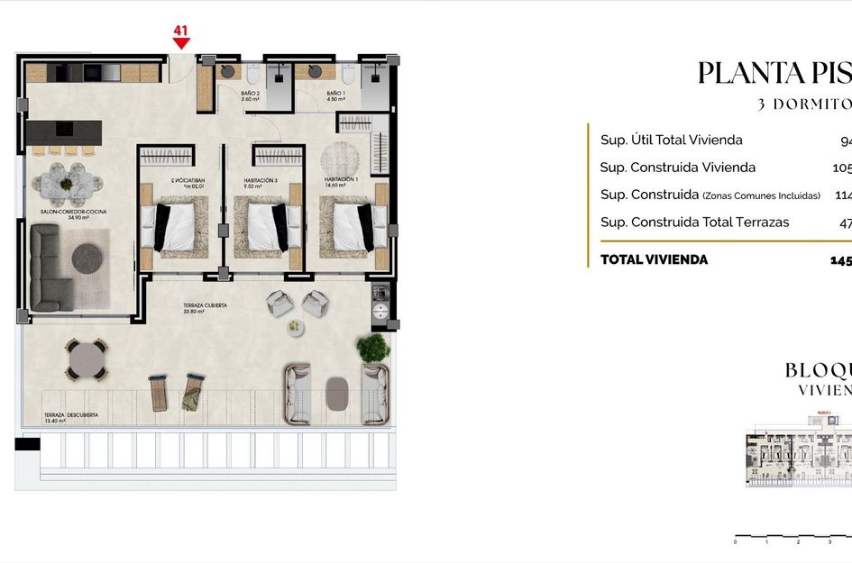 Appartement in Golf Badia