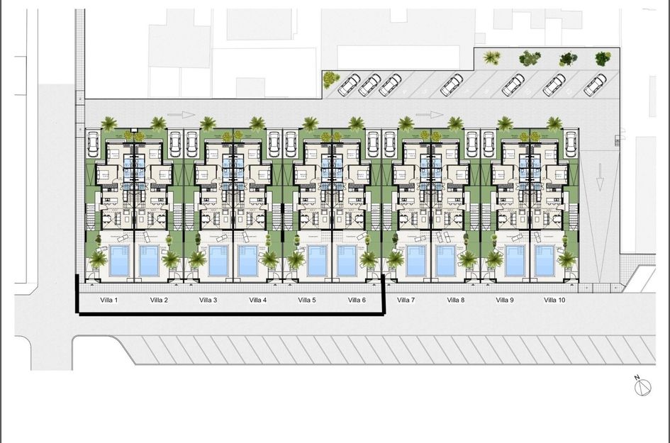 Halfvrijstaand in Los Nietos