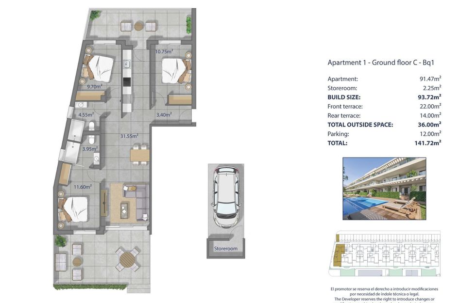 Appartement in Los Alcázares