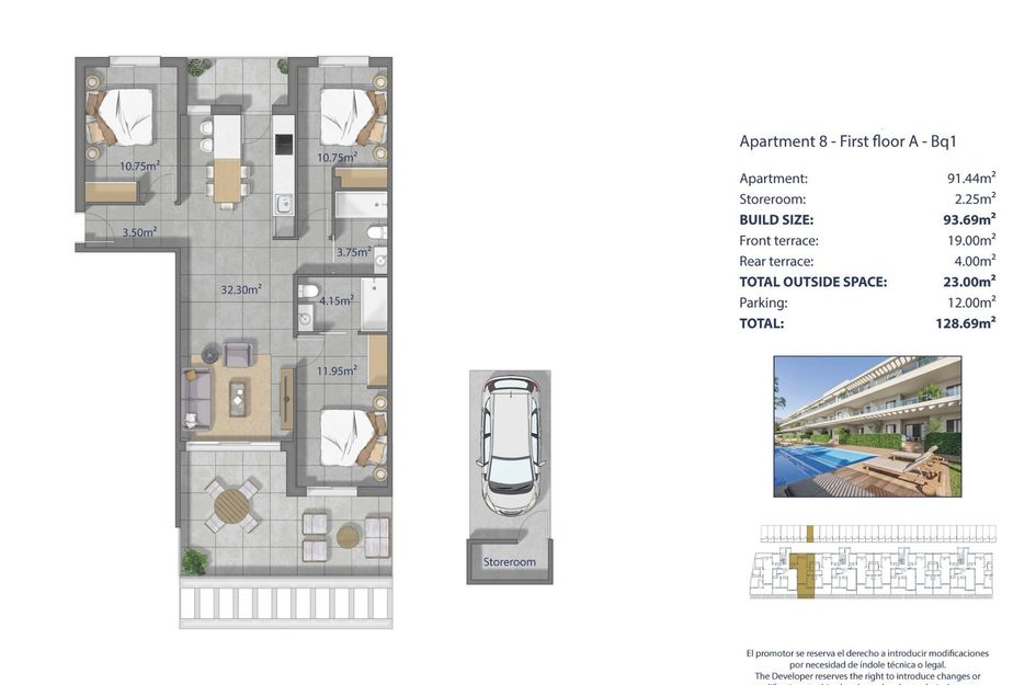 Appartement in Los Alcázares