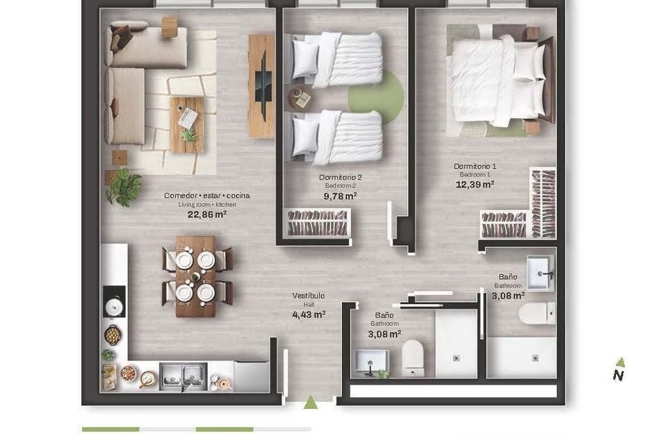 Appartement in Vista de los Ángeles-Rumina