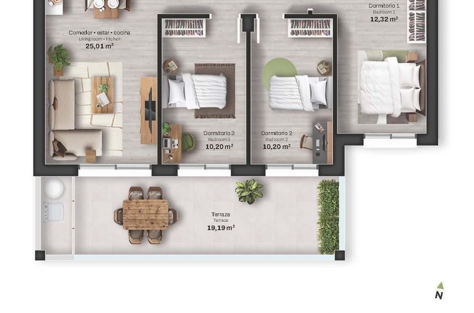Appartement in Vista de los Ángeles-Rumina