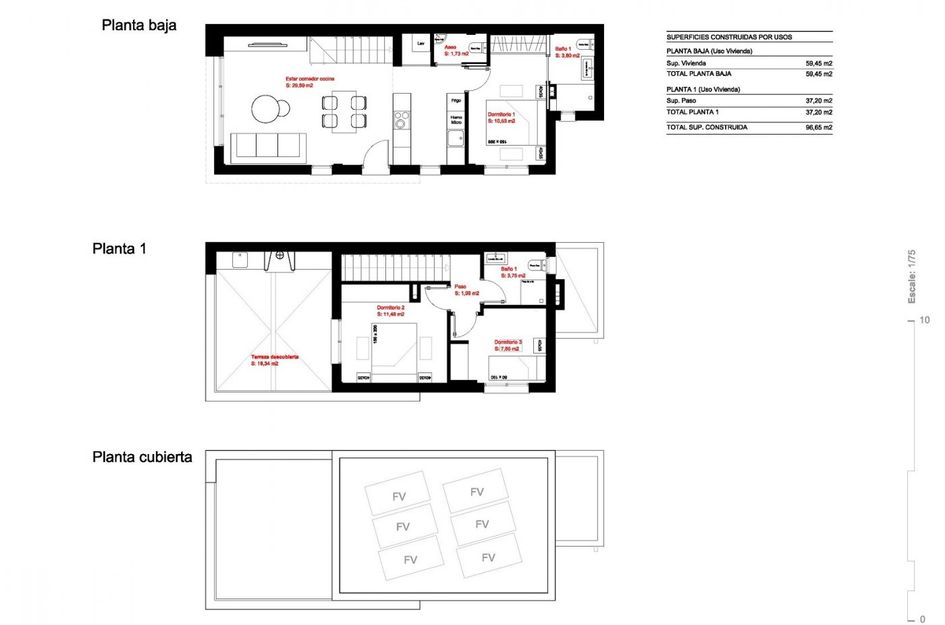 Halfvrijstaand in Daya Nueva