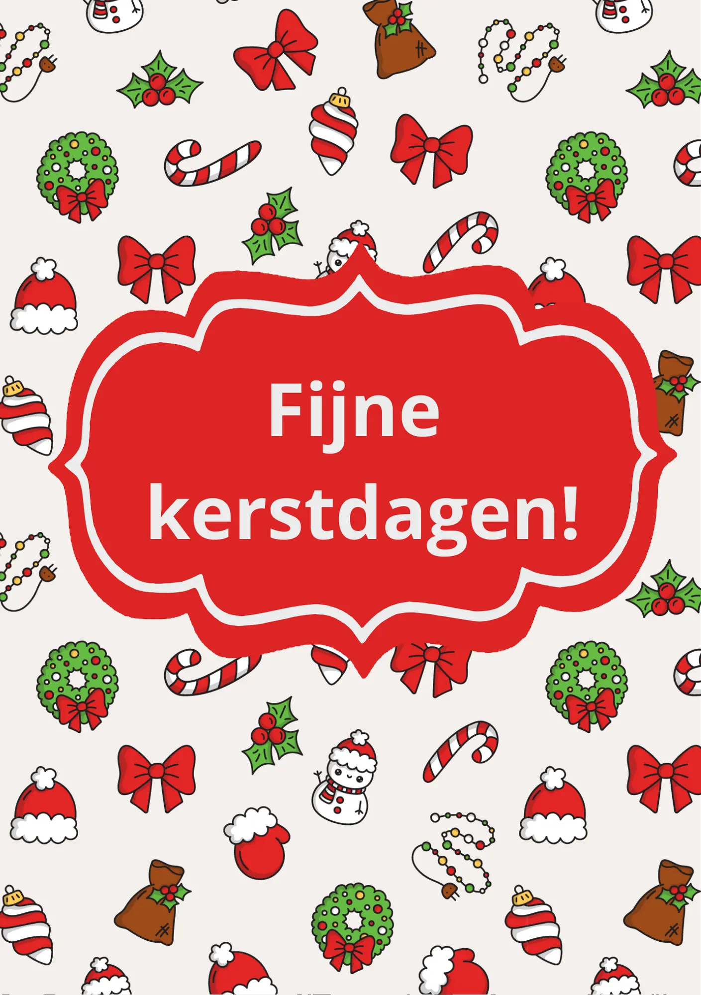 Fijne Kerstdagen