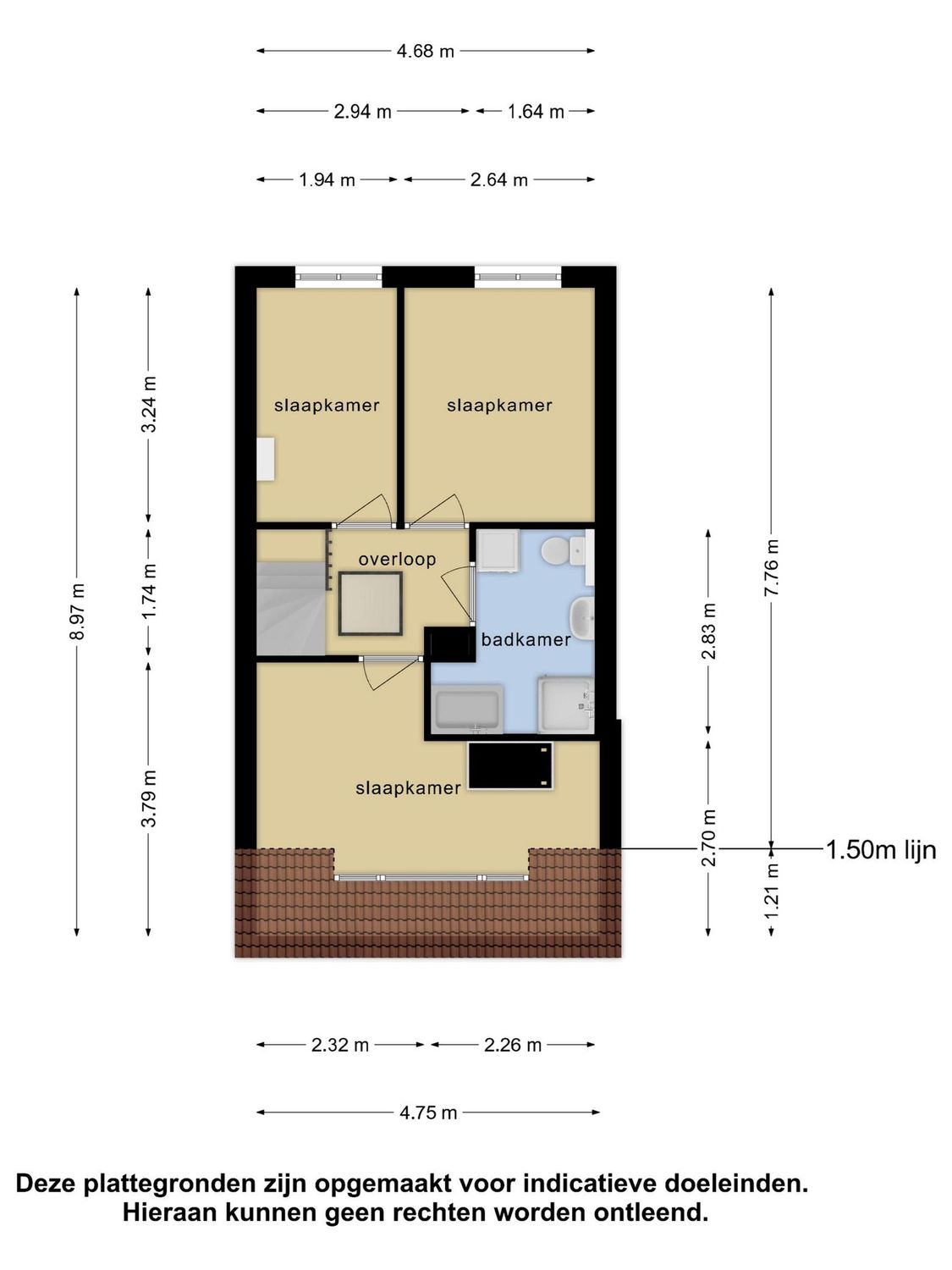 Jan Vermeerstraat 24, SCHIEDAM plattegrond 2