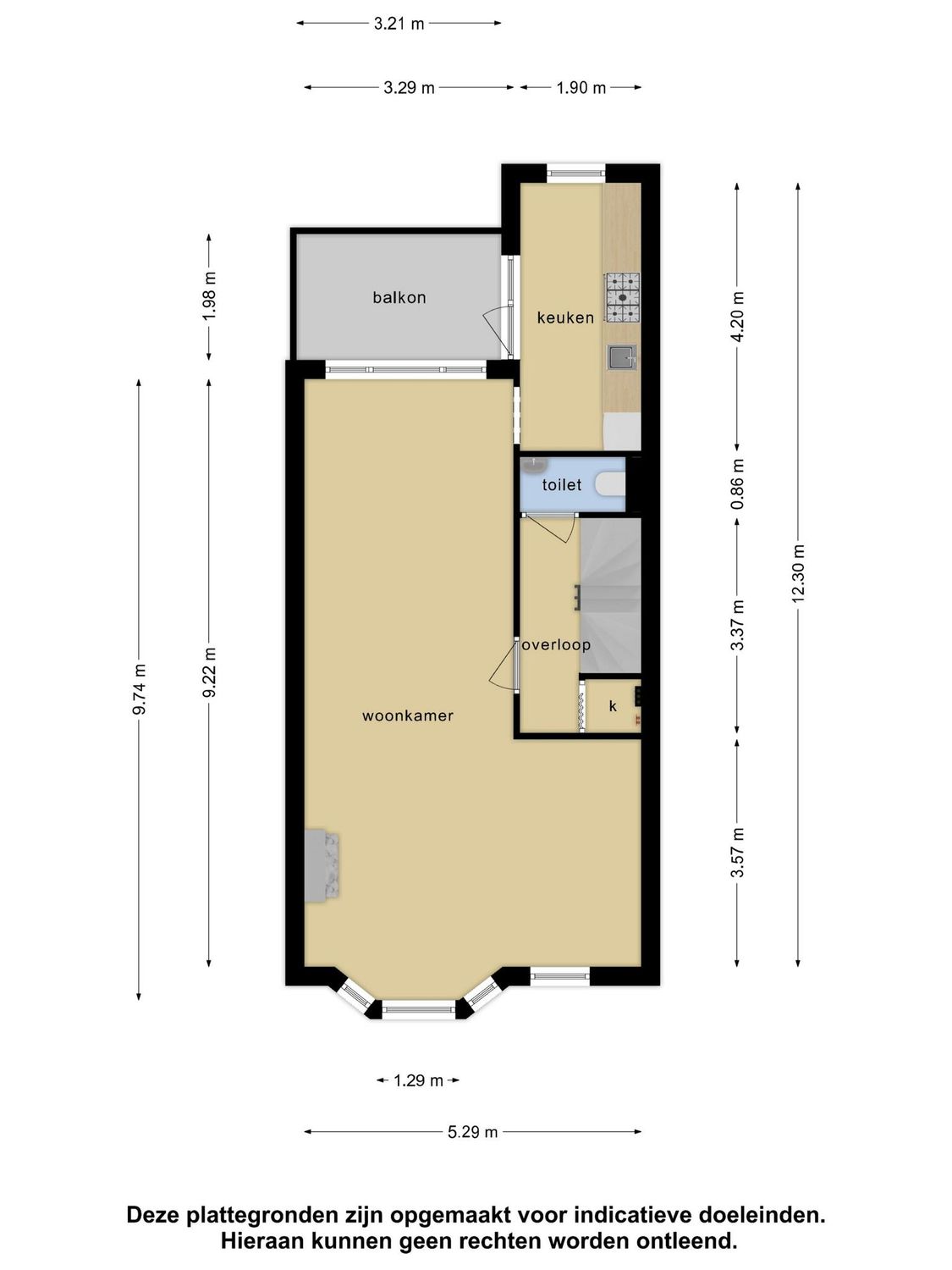 Boerhaavelaan 41C, SCHIEDAM plattegrond 1