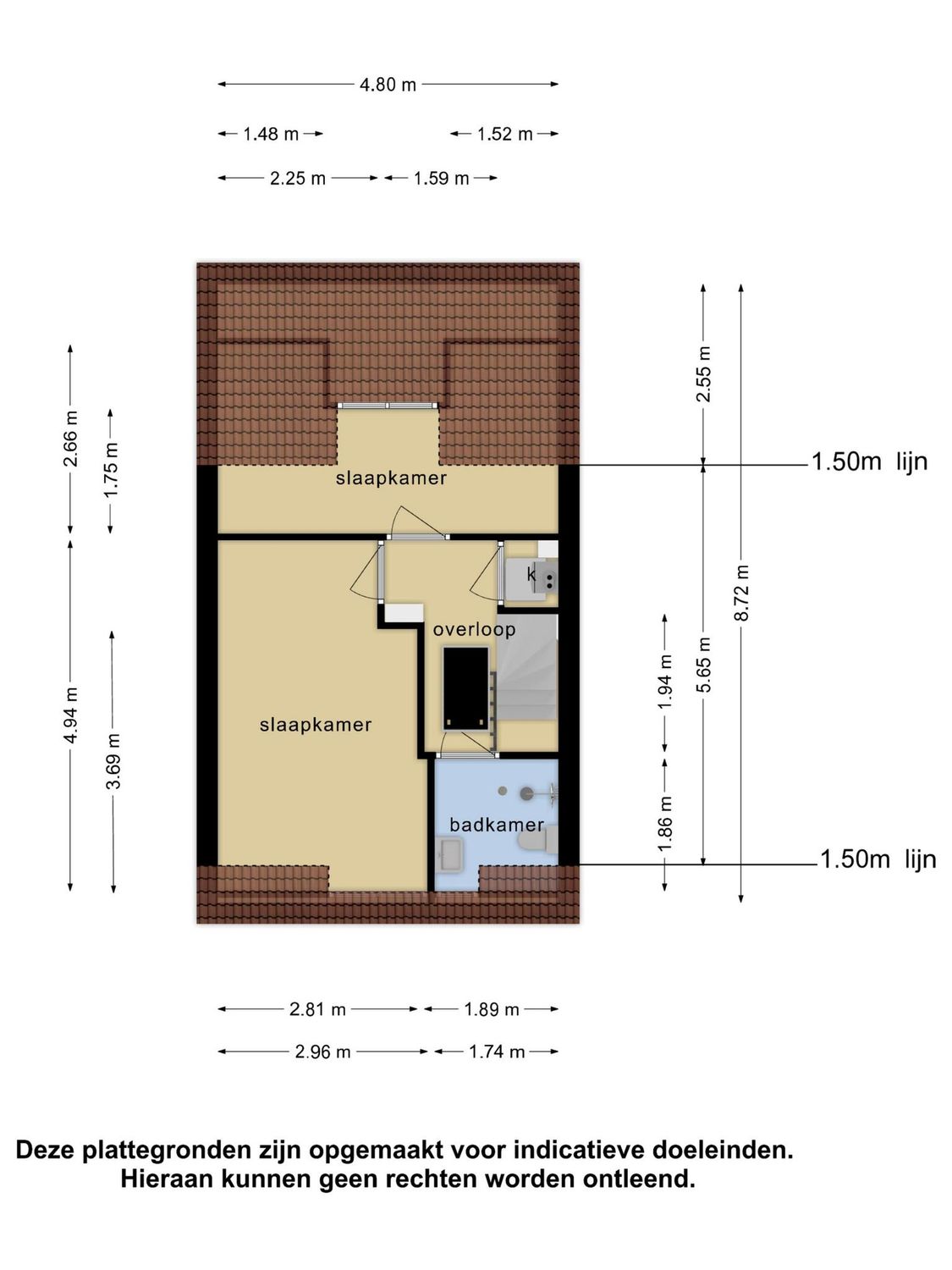 Rijnstraat 39B, SCHIEDAM plattegrond 2