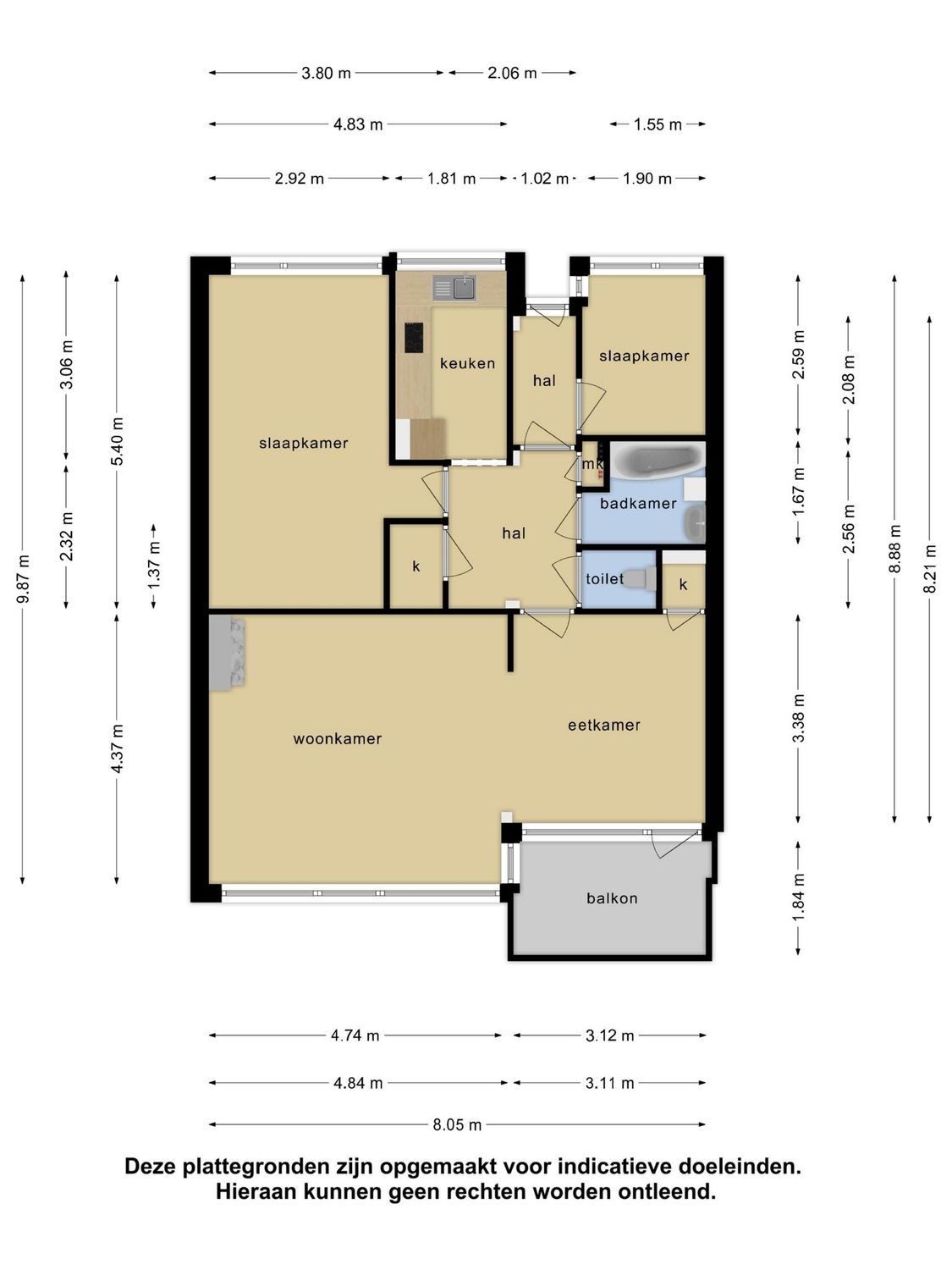 Burgemeester Van Haarenlaan 1405, SCHIEDAM plattegrond 0