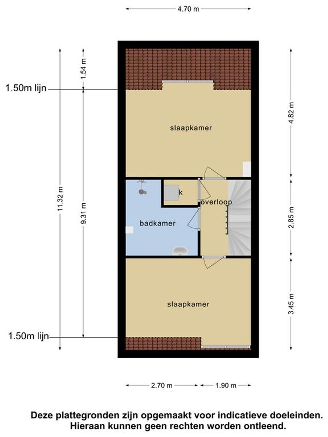 Huysmansstraat 87B, SCHIEDAM plattegrond 2