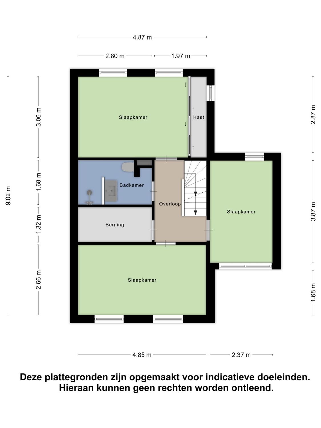 Veldpad 43, SCHIEDAM plattegrond 2