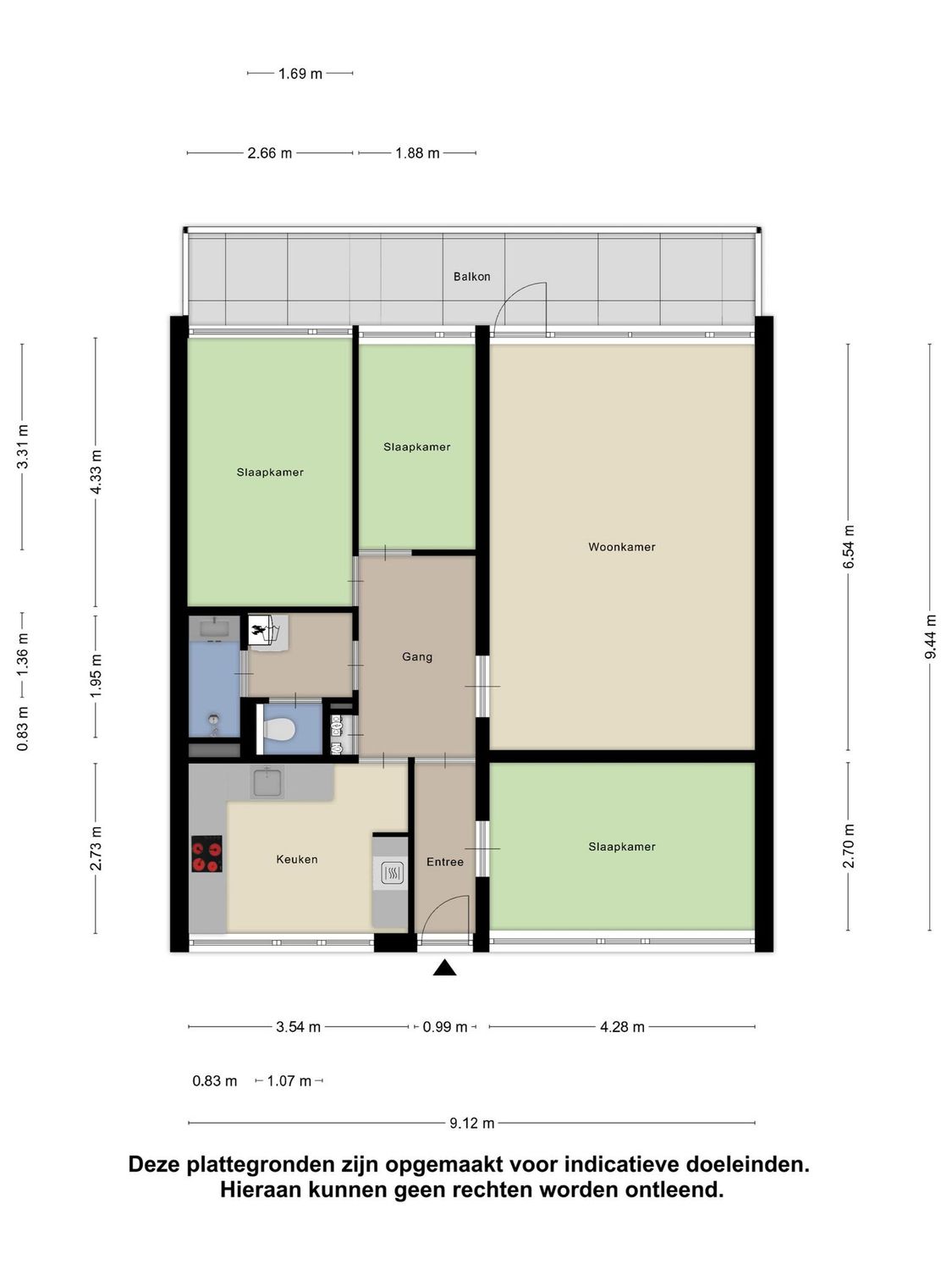 Bachplein 138, SCHIEDAM plattegrond 0