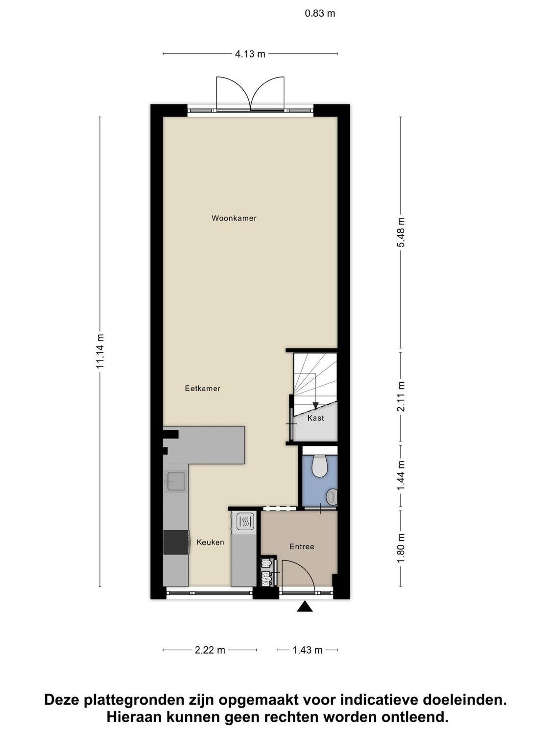 Esdoorndreef 134, VLAARDINGEN plattegrond 1