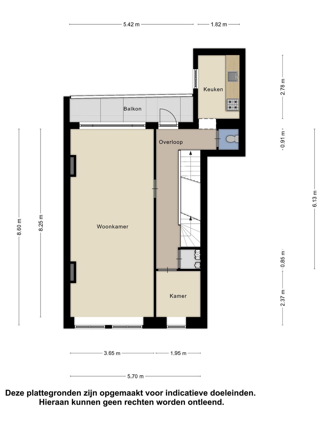 Burgemeester Knappertlaan 176A, SCHIEDAM plattegrond 1