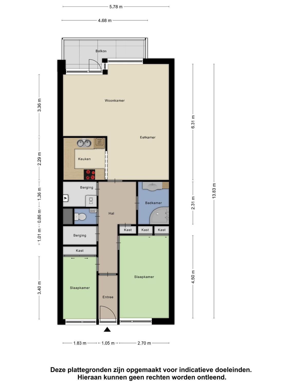 Over de Vesten 57, SCHIEDAM plattegrond 0