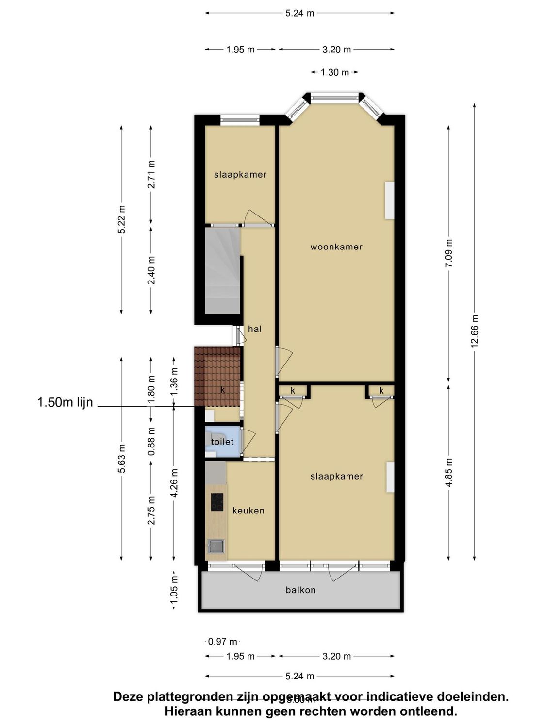 Boerhaavelaan 36A 1, SCHIEDAM plattegrond 0