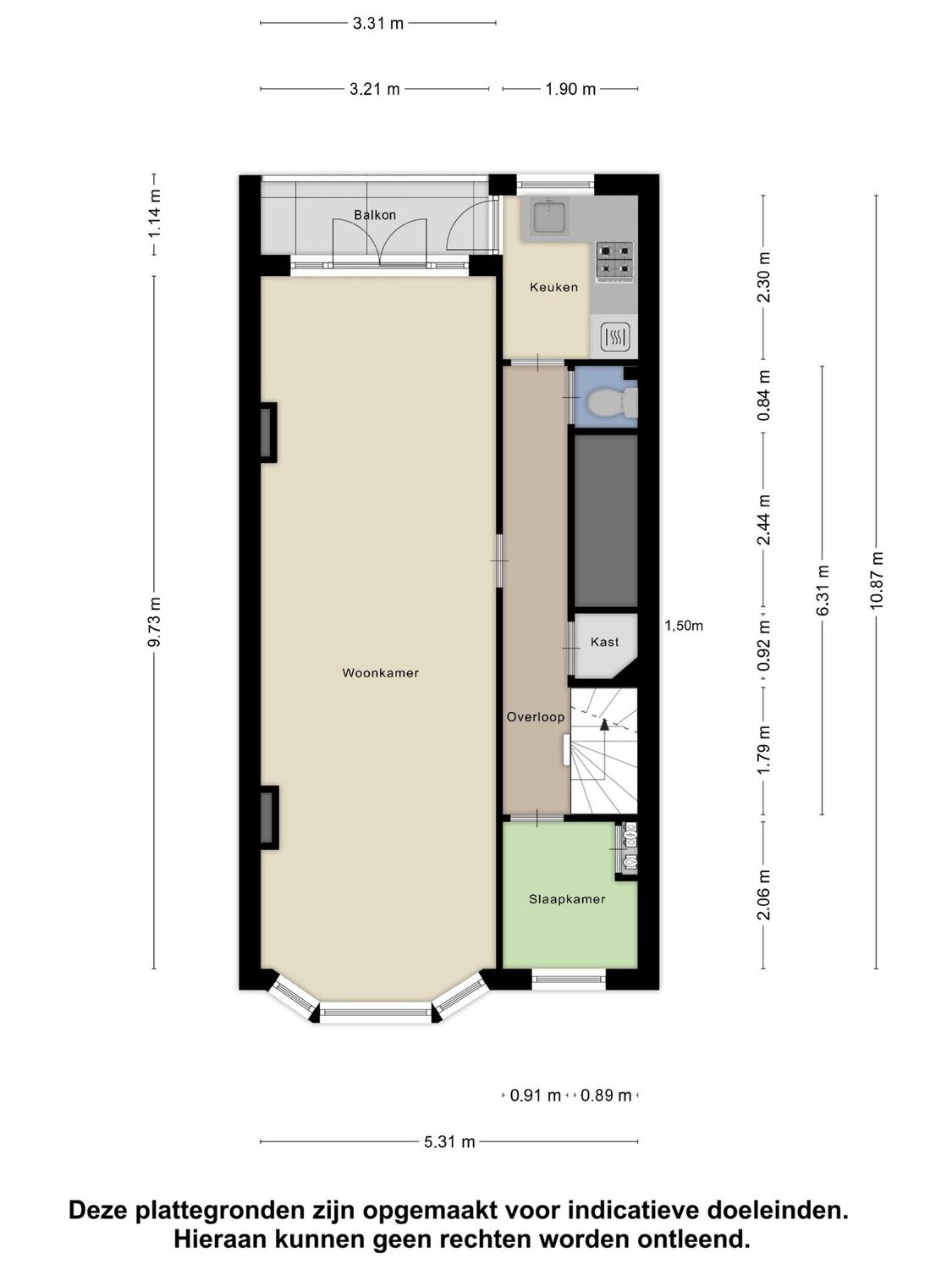 Vondellaan 20A, SCHIEDAM plattegrond 1