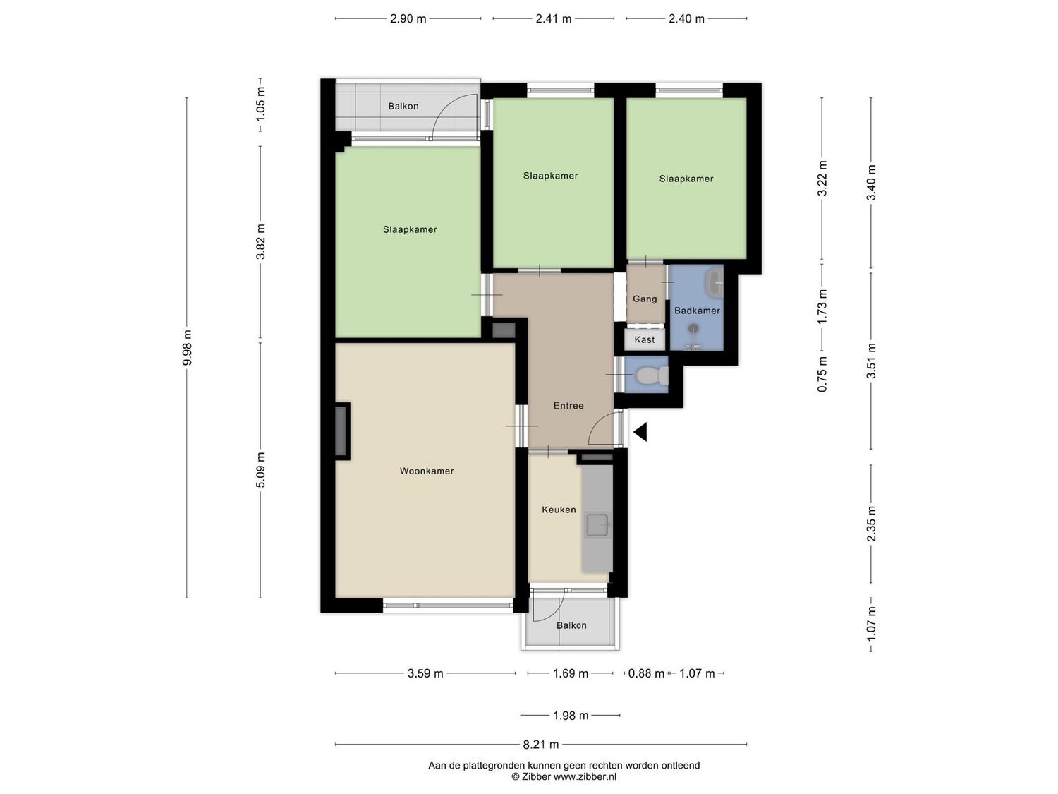 Hulkstraat 25C, ROTTERDAM plattegrond 1