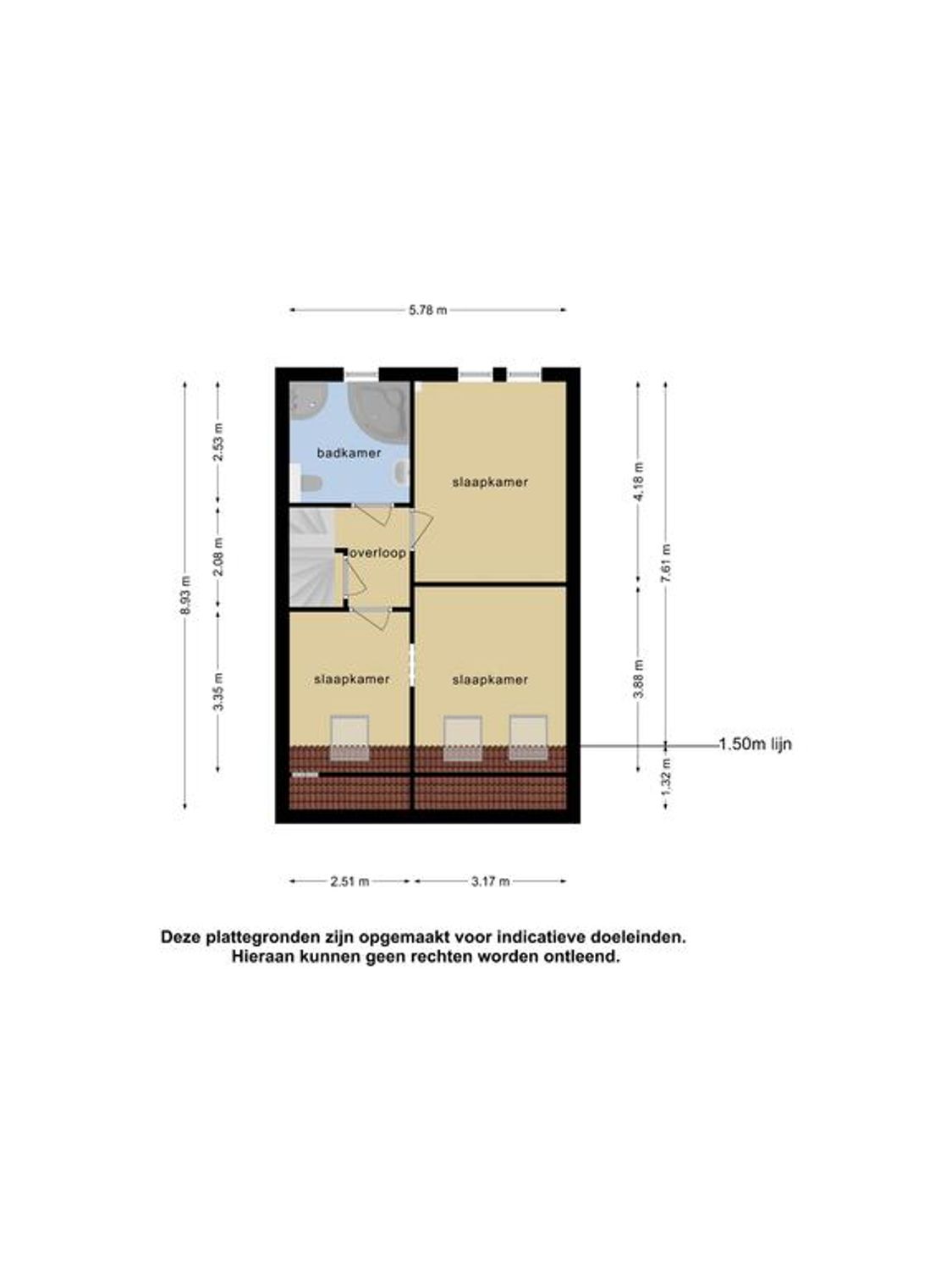 Vlasakker 25, SCHIEDAM plattegrond 1