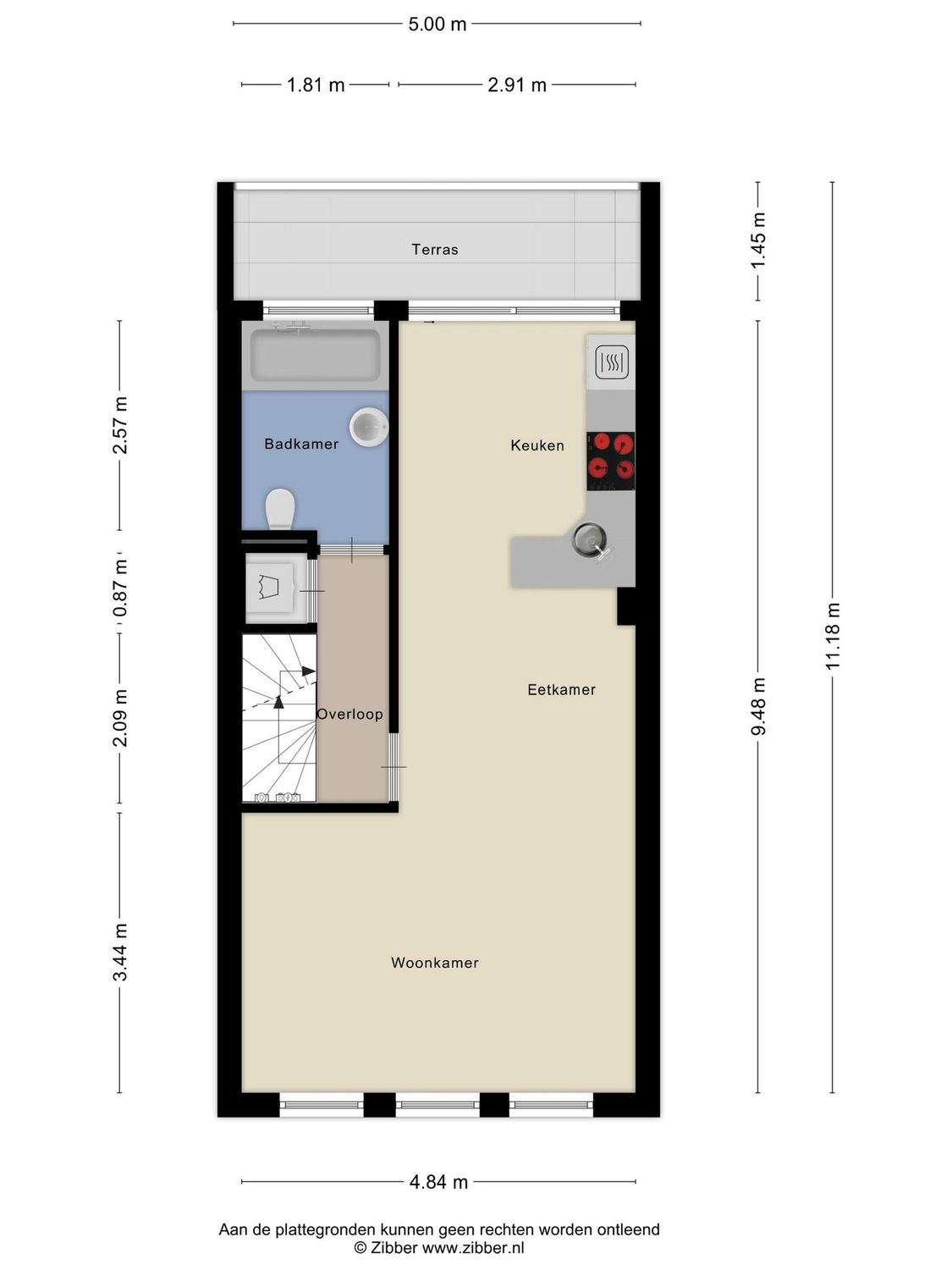 Galileistraat 69B, SCHIEDAM plattegrond 1