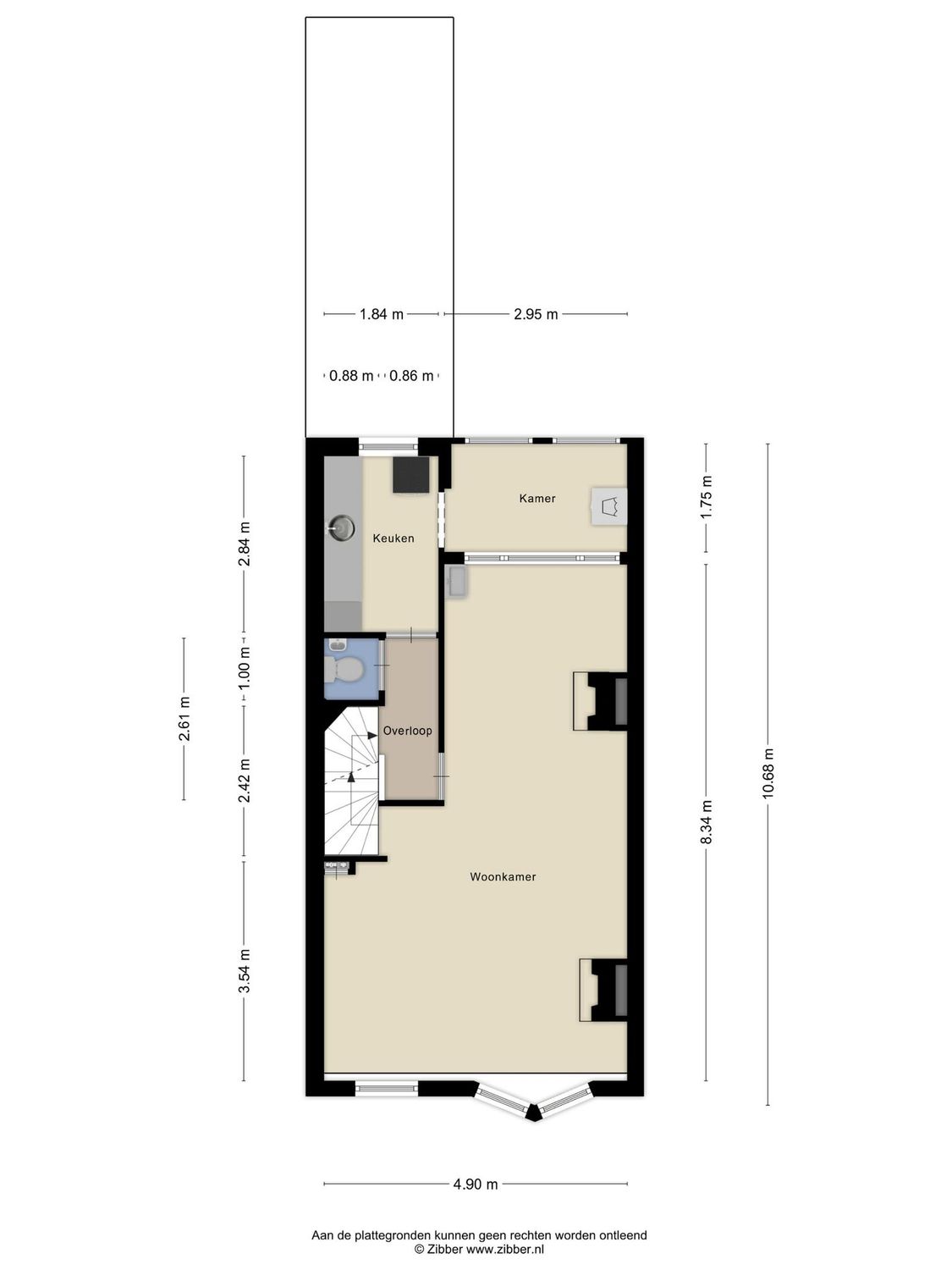 Aleidastraat 99, SCHIEDAM plattegrond 1
