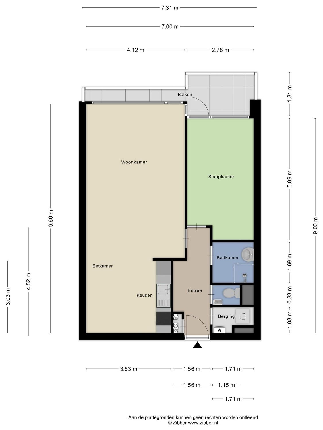 Over de Vesten 135, SCHIEDAM plattegrond 0